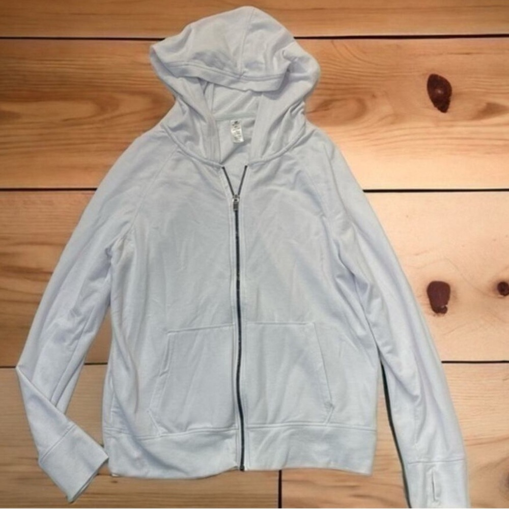 90 Degree By Reflex Light Gray Hoodie